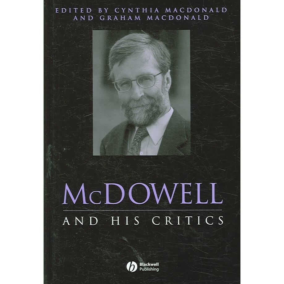 McDowell and His Critics de Cynthia Macdonald [Hardback]