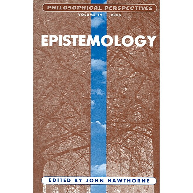 Epistemology, Volume 19 de John Hawthorne
