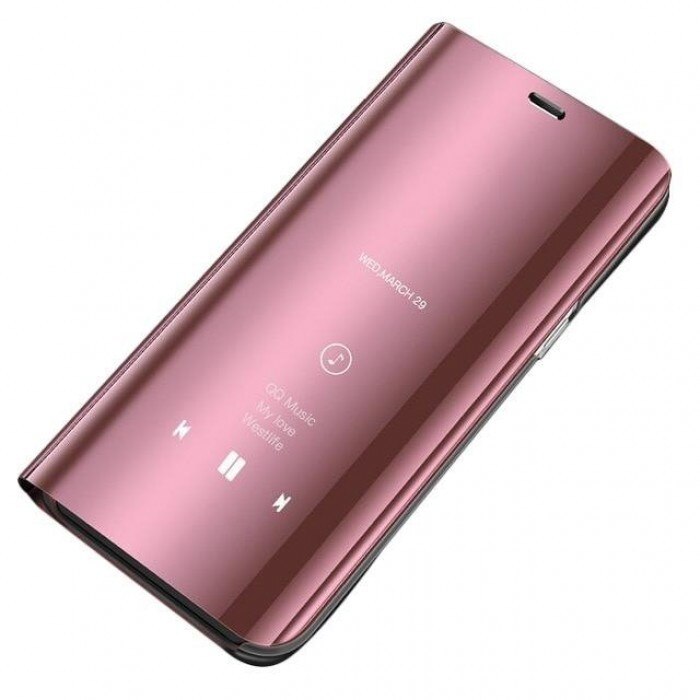 Husa Flip Cover Clear View, Samsung Galaxy J5 (2017), Roz