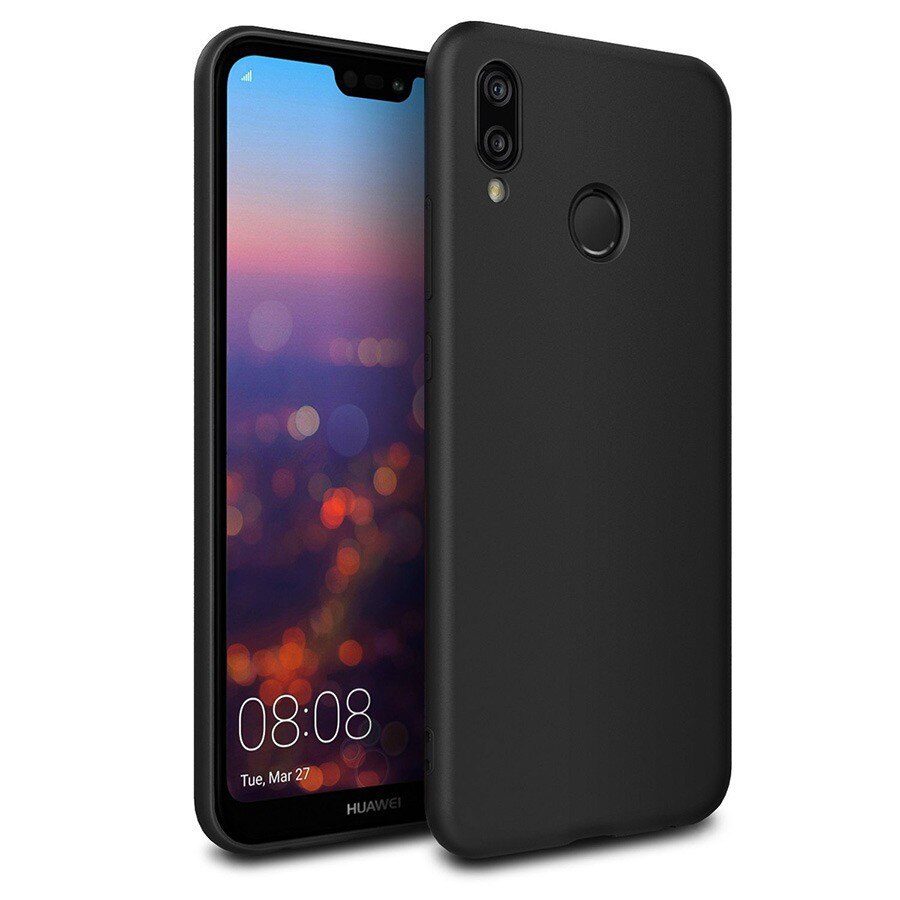 Husa Protectie Silicon Tpu Negru Mat Ultra Slim compatibila cu Huawei P30 Lite
