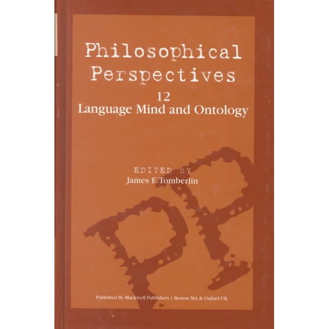 Language, Mind, and Ontology, Volume 12 de James Tomberlin
