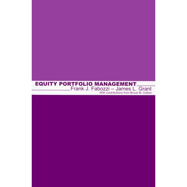 Equity Portfolio Management de Frank J. Fabozzi