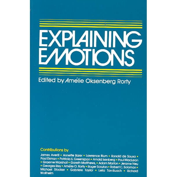 Explaining Emotions (Paper) de Rorty