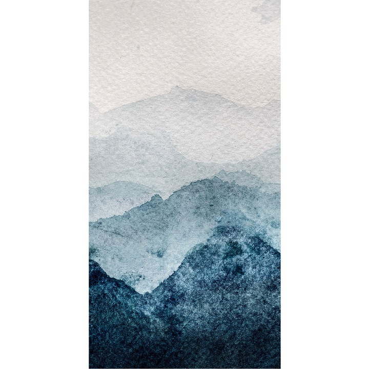 Fototapet autoadeziv "blue mountains" - 130 x 250 cm
