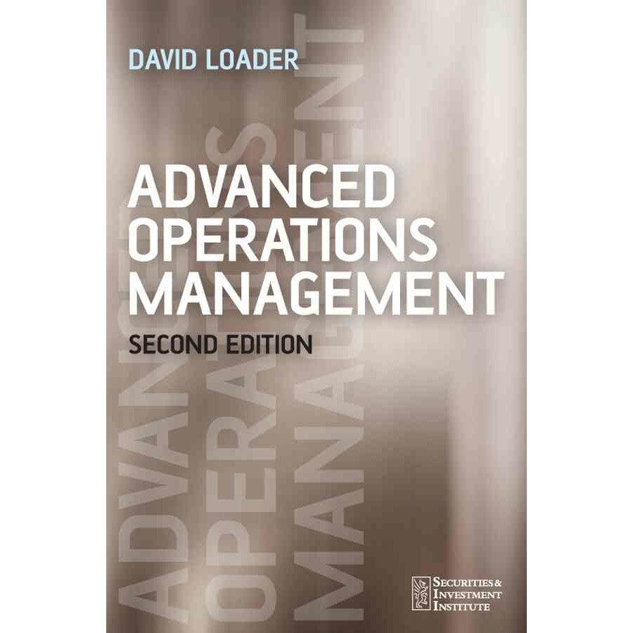 Advanced Operations Management de David Loader