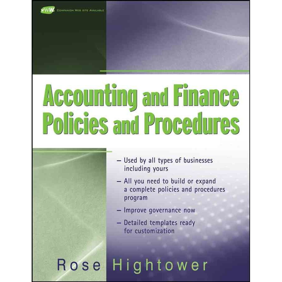 Accounting and Finance Policies and Procedures de Rose Hightower