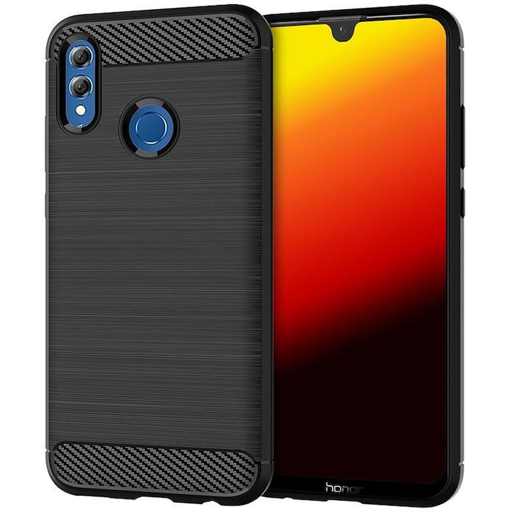 Anti Shock гръб Carbon за Huawei P Smart 2019, Черен