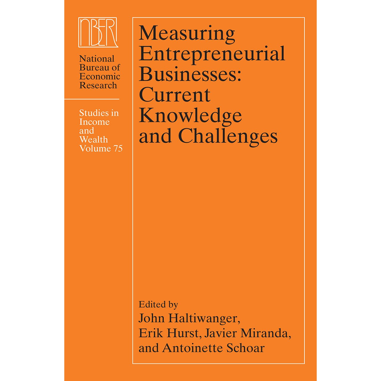 Measuring Entrepreneurial Businesses de John Haltiwanger