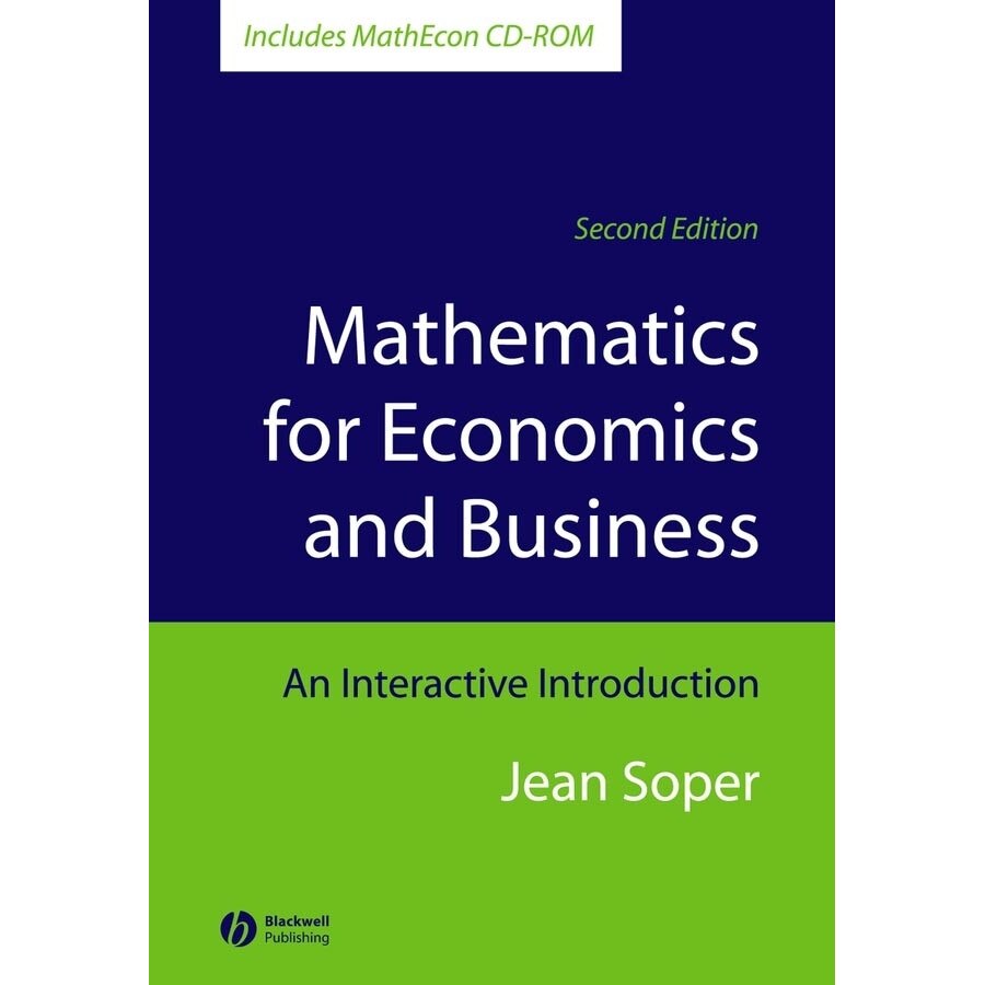 Mathematics for Economics and Business de Jean Soper