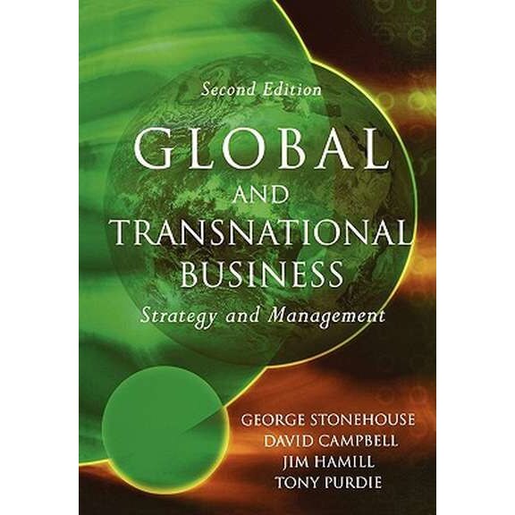 Global and Transnational Business de George Stonehouse