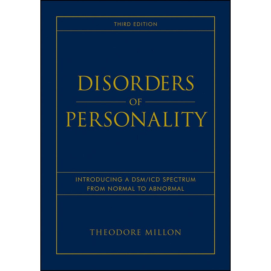 Disorders of Personality de Theodore Millon