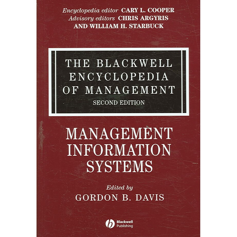 The Blackwell Encyclopedia of Management de Gordon B. Davis