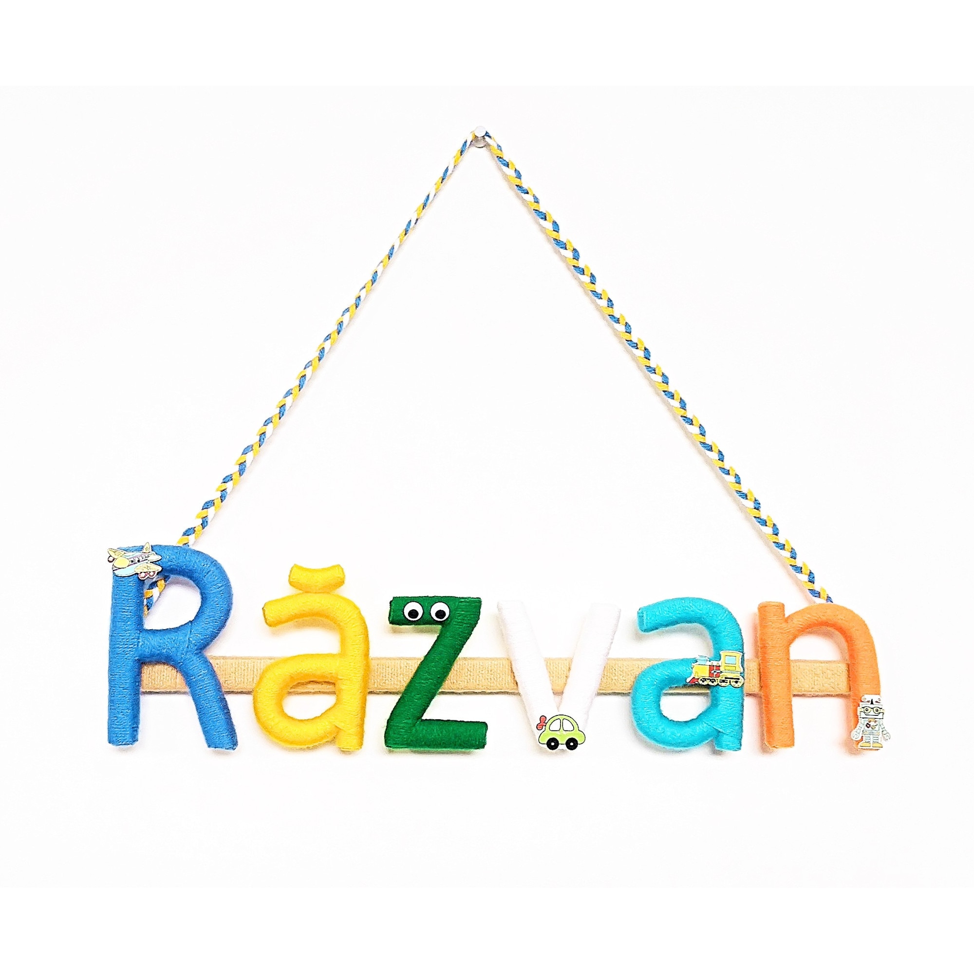 Nume personalizat multicolor 