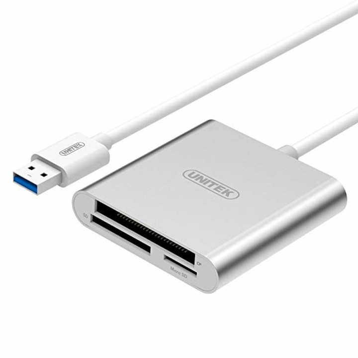 Unitek Y/9313, Kártyaolvasó, USB 3.0, Fehér