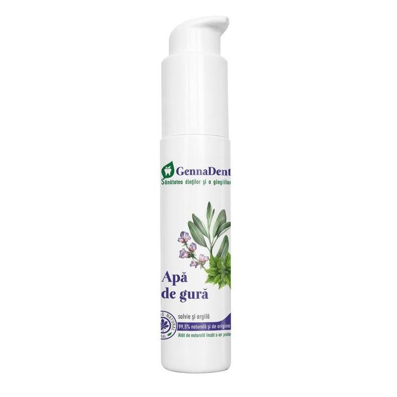 Apa de Gura cu Salvie si Argila 45ml Viva Natura