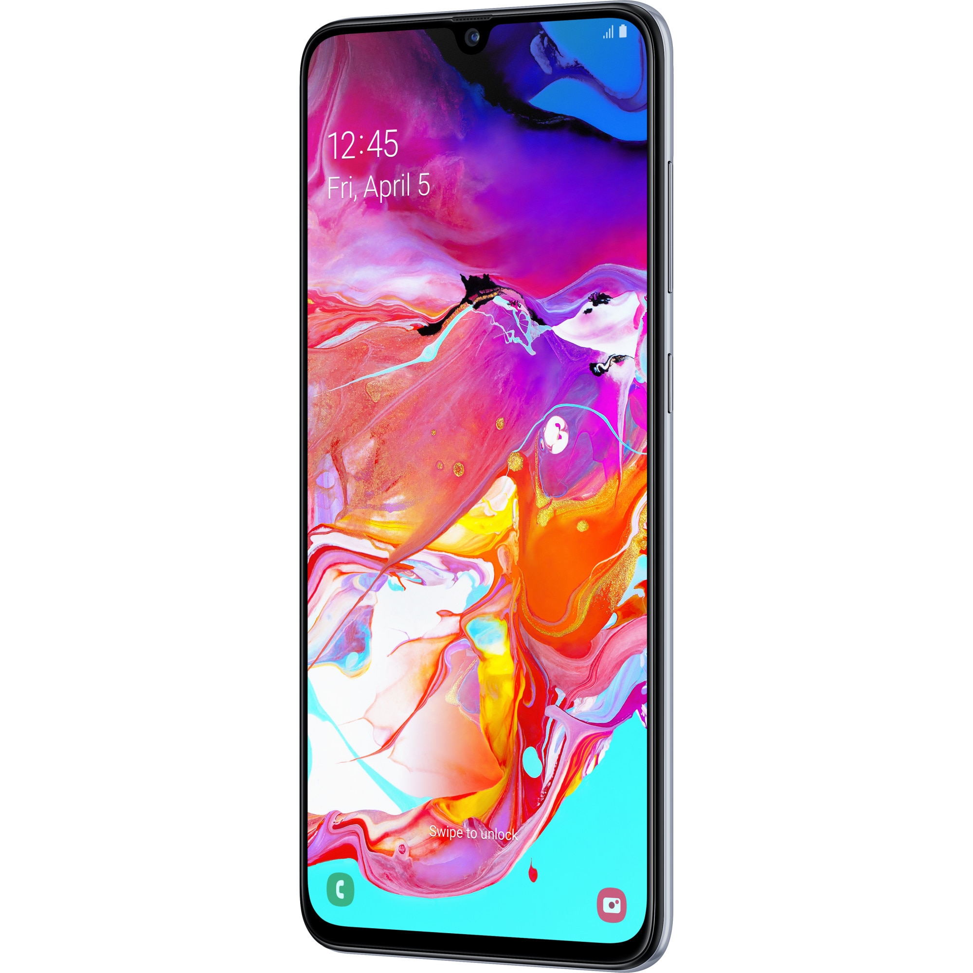 SAMSUNG Galaxy A70 ホワイト SIMフリー スマートフォン Telefon mobil Samsung Galaxy A70, Dual SIM, 128GB, 8GB RAM, 4G