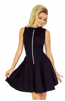 Rochie neagra , cu fermoar frontal , marime M Rochie neagra , cu fermoar frontal , marime M