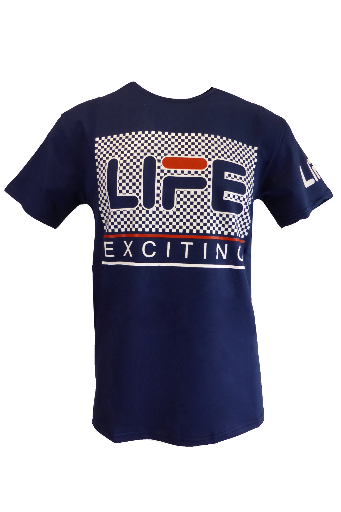 Tricou - UNIVERS FASHION - albastru cu logo 