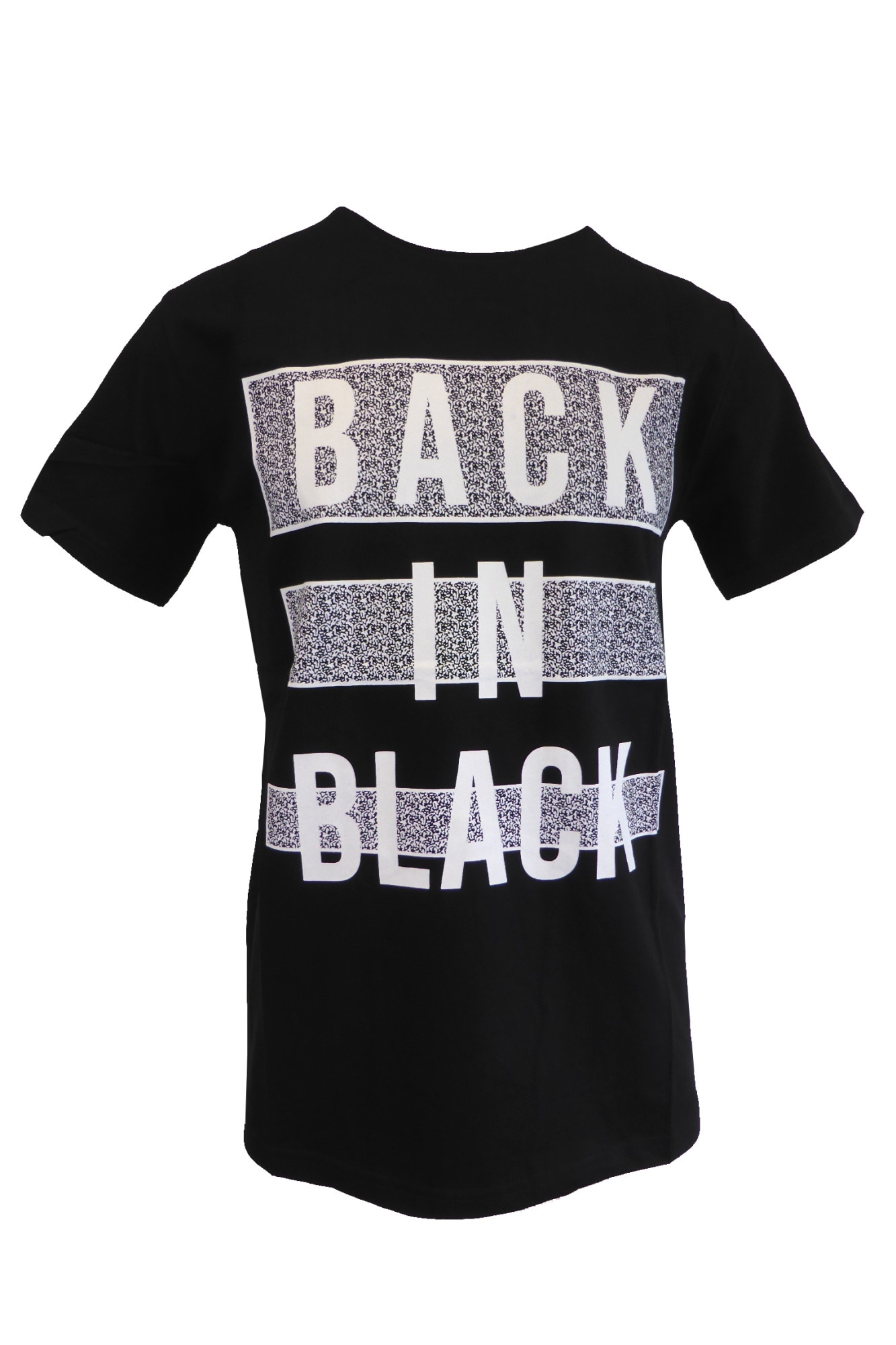 Tricou - UNIVERS FASHION - negru cu logo 