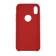 Husa Premium Liquid Silicon iPhone X Red