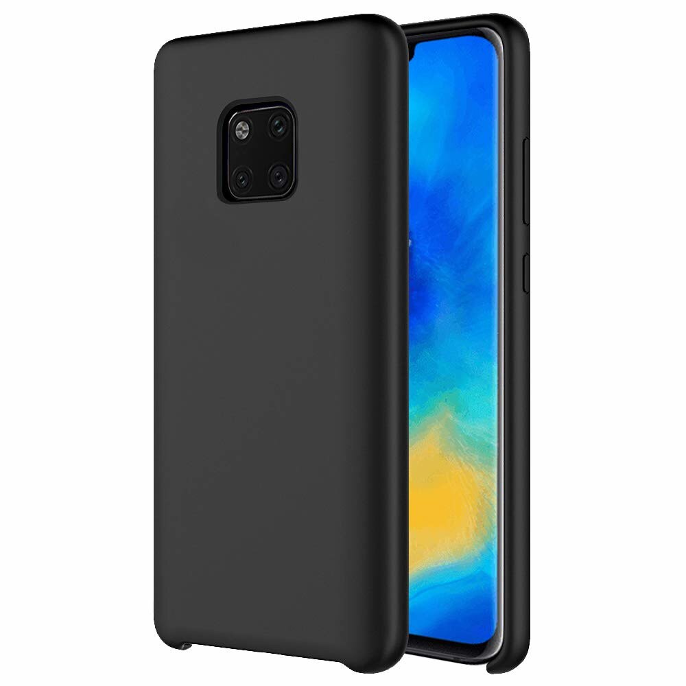 Husa Premium Liquid Silicon Huawei Mate 20 Pro Black