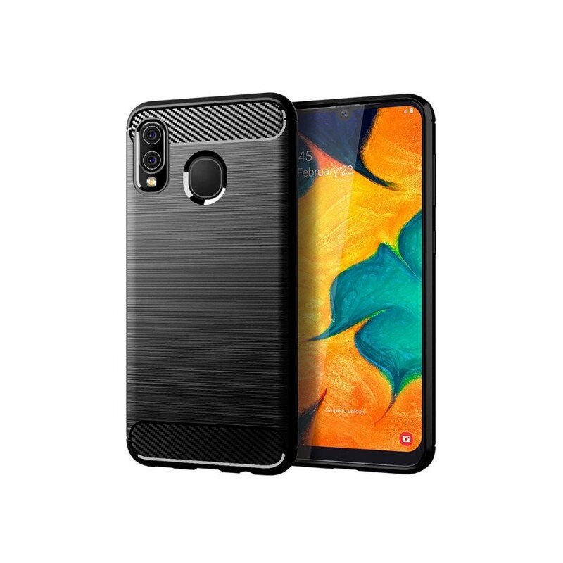 Husa Spate Forcell Carbon Pro Samsung Galaxy A10 Negru Silicon