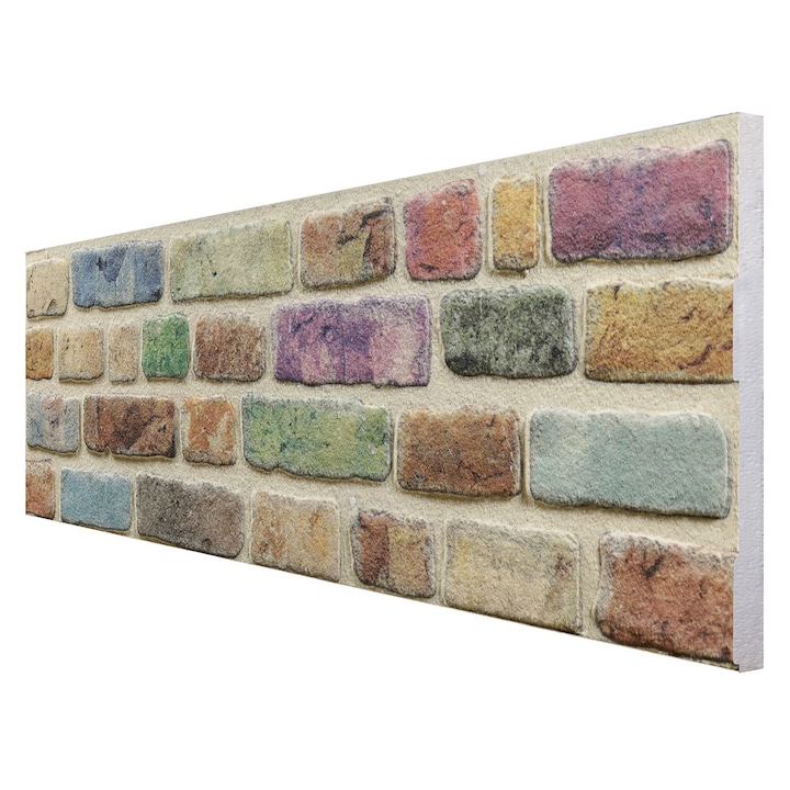Panouri decorative polistiren cu rasina, de imitatie caramida in relief, S-651-018