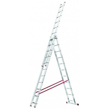 Scara multifunctionala 3x11 trepte, aluminiu, inaltime lucru 7,25m, KRAUSE CORDA Scara multifunctionala 3x11 trepte, aluminiu, inaltime lucru 7,25m, KRAUSE CORDA