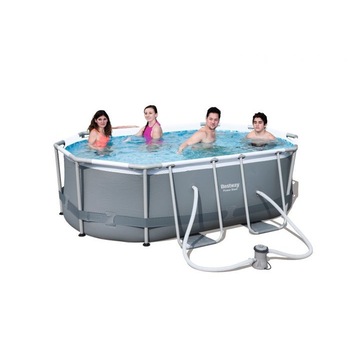 Set piscina Bestway, PALAWAN, 300 x 200 x 84 cm, ovala, cu sistem de recirculare Set piscina Bestway, PALAWAN, 300 x 200 x 84 cm, ovala, cu sistem de recirculare