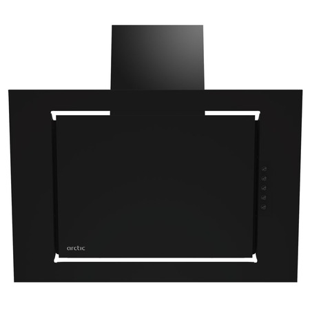 Hota incorporabila decorativa Arctic AHI60B, Putere absorbtie 310 m3/h, 1 motor, Iluminare LED, Clasa C, 60 cm, Negru