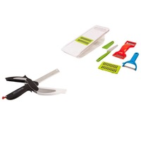 pachet cutit 2 in 1 multifunctional negru  set compact de curatare si maruntire legume si fructe  aes imagen 1_0_
0