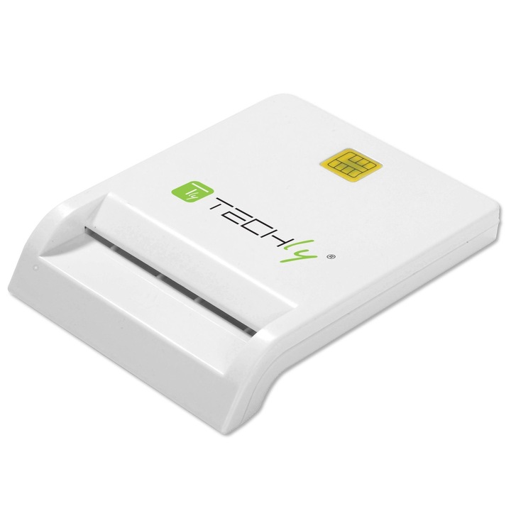 Cititor inteligent de carduri , Techly , USB 2.0 , alb
