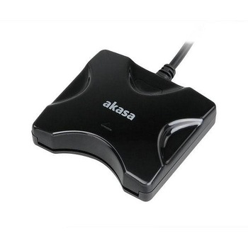 Cititor inteligent de carduri , Akasa , Extreme USB Electronic ID , negru Cititor inteligent de carduri , Akasa , Extreme USB Electronic ID , negru