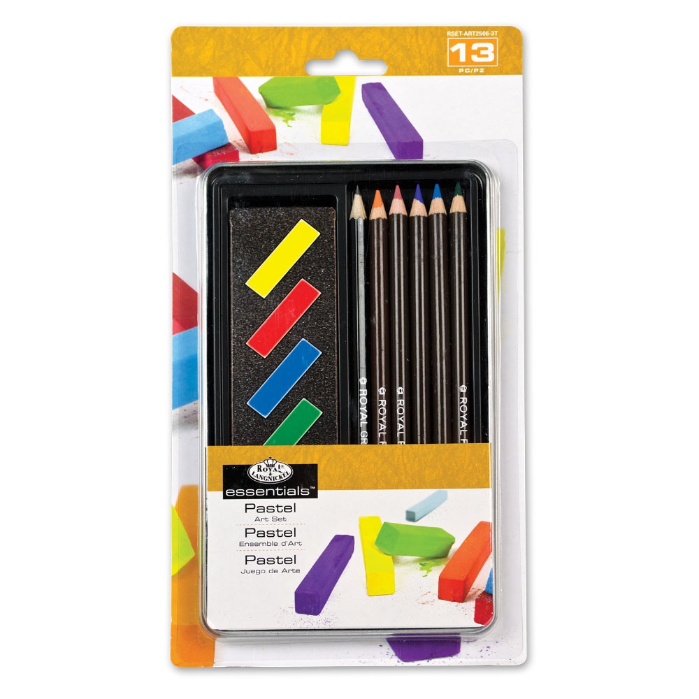Set creioane pastel Royal & Langnickel - cutie metalica