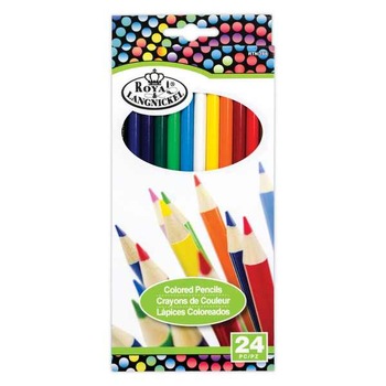 Set 24 creioane colorate Royal Langnickel Set 24 creioane colorate Royal Langnickel