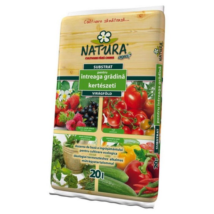 Pamant Natura , Contine turba, fibre de nuca de cocos, Asigura aerisire optima pentru a accelera cresterea radacinilor, Capacitate mare de retinere a apei, AN