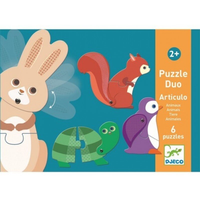 Set 6 piese puzzle mobil Animalute Djeco
