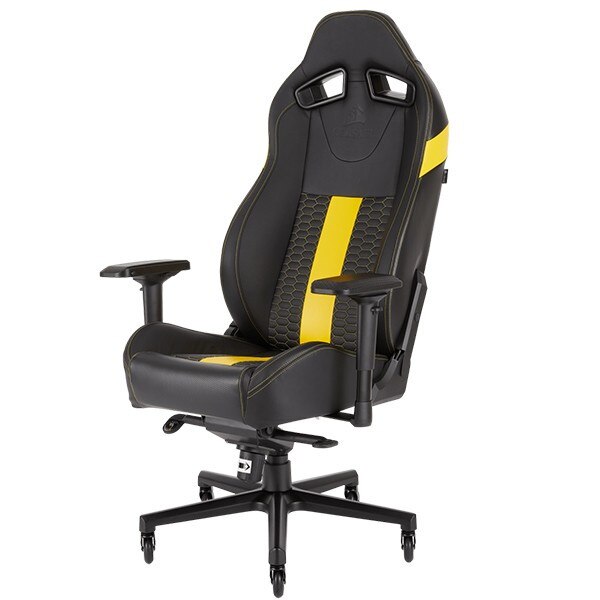 Scaun special pentru jocuri , Corsair ,T2 Road Warrior , negru cu galben