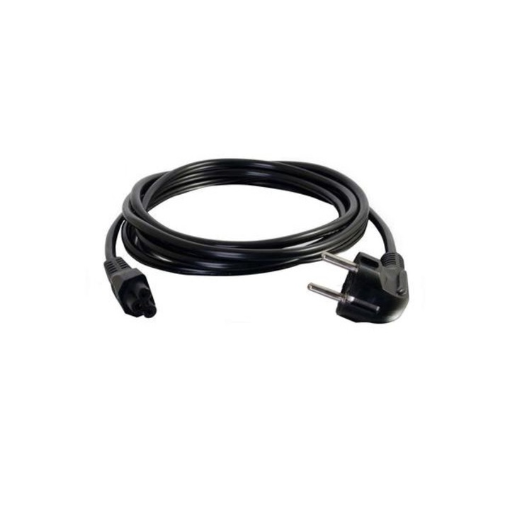 Cablu de alimentare Cloverleaf AKYGA AK-NB-01C pentru incarcator laptop, 3 pini, 1.5 m, Negru