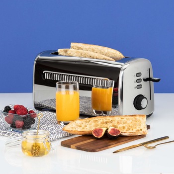Toaster/Prajitor pentru paine si baghete, H.Koenig TOS32, otel inoxidabil, 7 trepte, putere 1500W, decongelare, reincalzire, editie limitata 2020 Toaster/Prajitor pentru paine si baghete, H.Koenig TOS32, otel inoxidabil, 7 trepte, putere 1500W, decongelare, reincalzire, editie limitata 2020