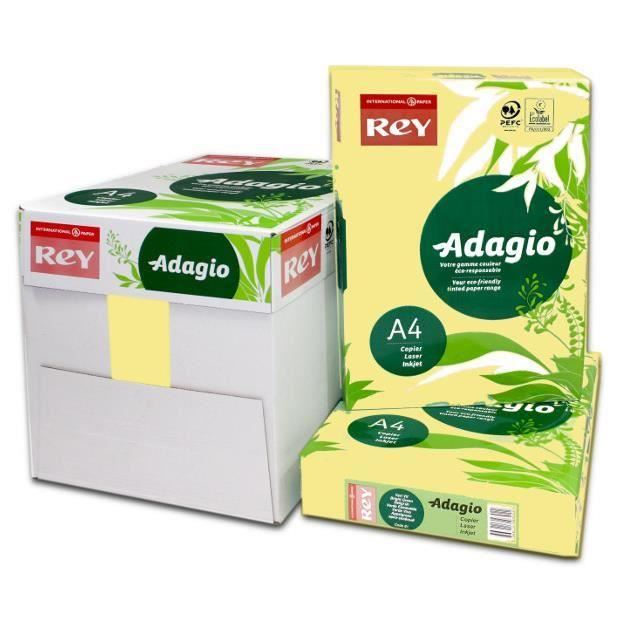 Hartie color Adagio A4, 80 gr, 500 coli/top, galben pal