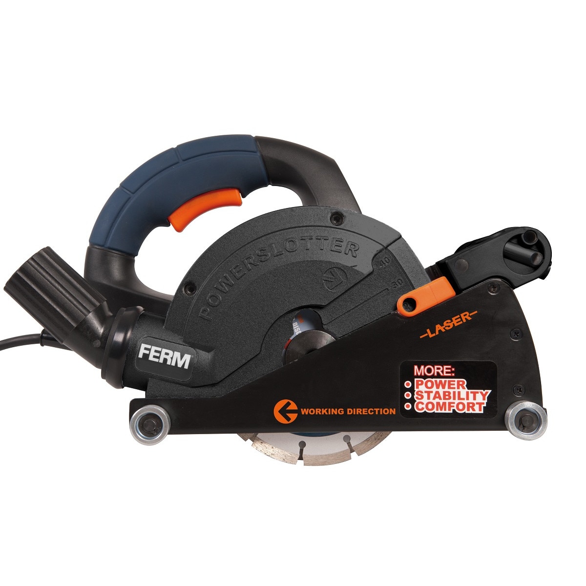 Fierastrau circular Ferm, WSM1008, 1600W, Adancime 8-40 mm, Diametru 150mm