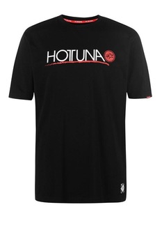 Tricou barbatesc casual din bumbac, Hot Tuna, Logo inscriptionat, Negru, M Tricou barbatesc casual din bumbac, Hot Tuna, Logo inscriptionat, Negru, M