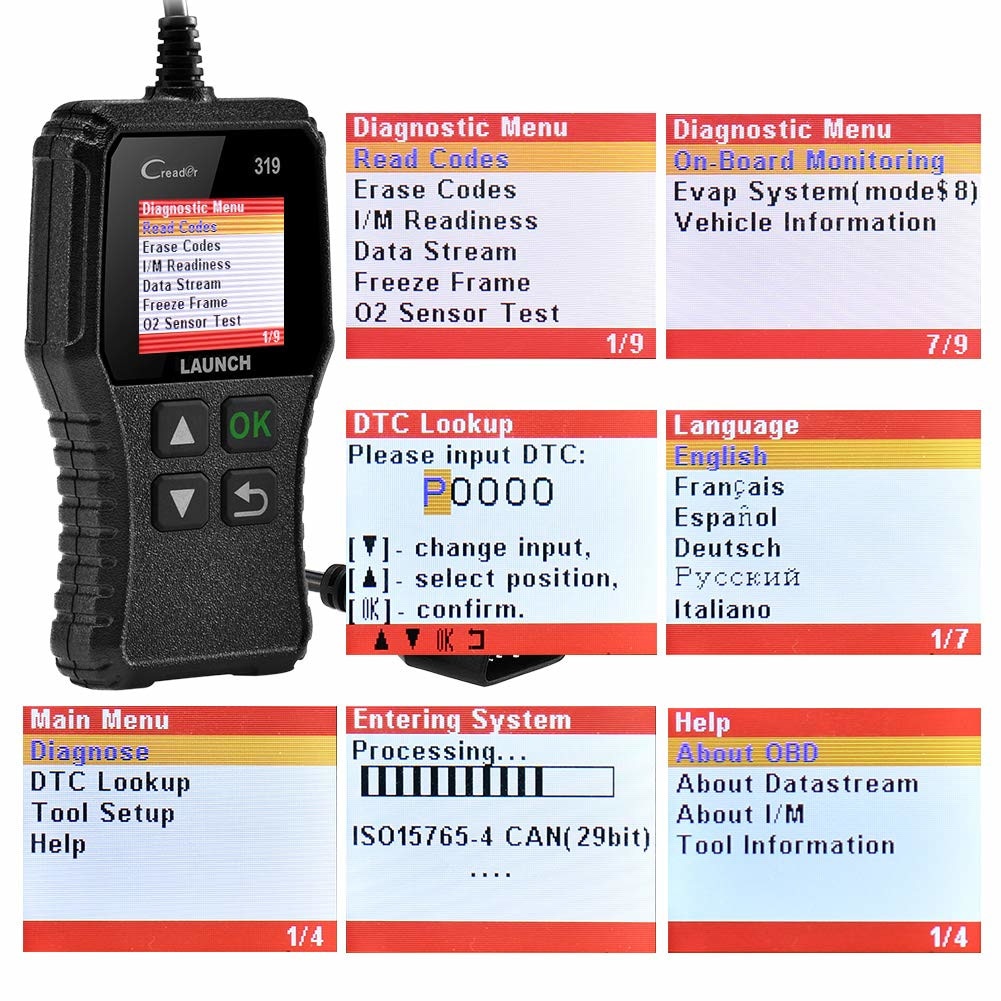 launch cr319 obd2 scanner