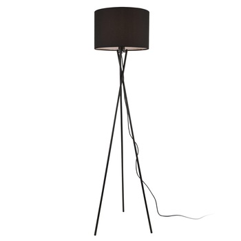 Lampa de podea Grenoble, lux.pro,154 cm, 1 x E27, max. 60W, metal/textil, negru Lampa de podea Grenoble, lux.pro,154 cm, 1 x E27, max. 60W, metal/textil, negru