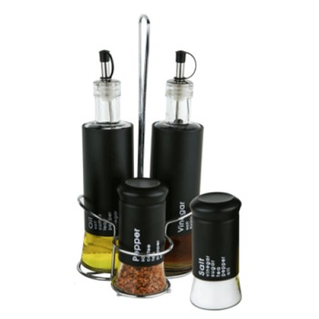 Oliviera RAKI TOP cu suport set 4 piese culoare neagra Oliviera RAKI TOP cu suport set 4 piese culoare neagra