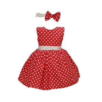 Set rochita de ocazie si bentita, Couture Bebe, Sara, rosie, 2 ani Set rochita de ocazie si bentita, Couture Bebe, Sara, rosie, 2 ani