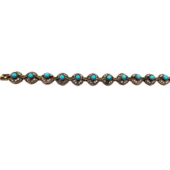 Bratara aurie,bleu,16 cm Bratara aurie,bleu,16 cm