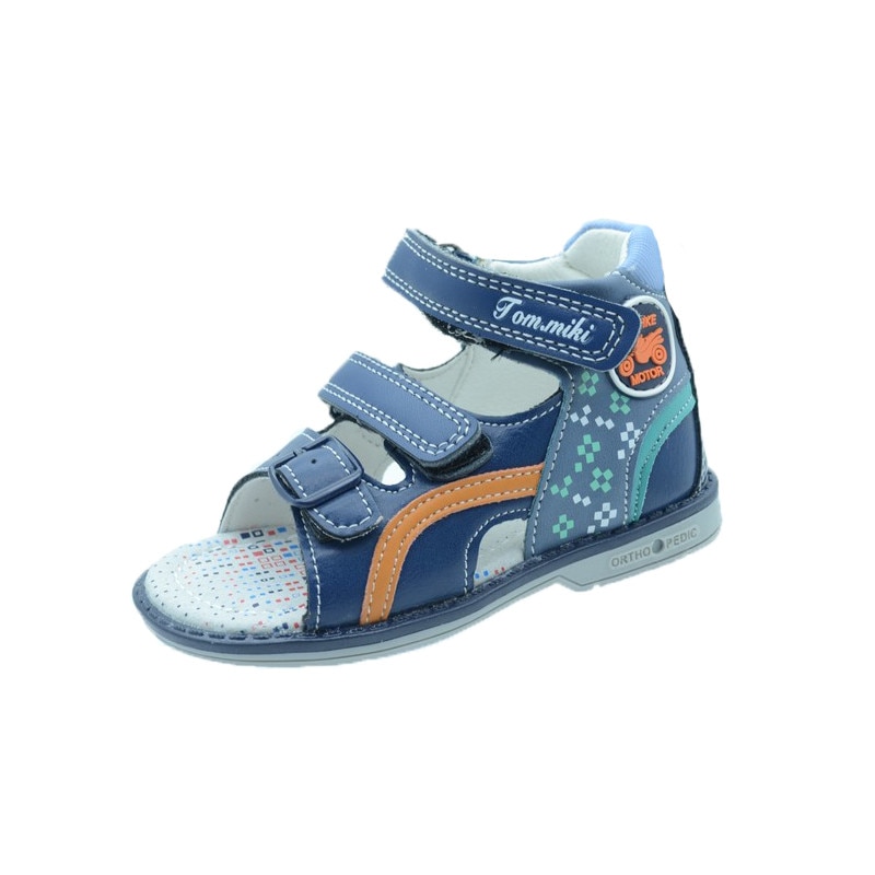 Sandale ortopedice baieti Tom Miki B-31 -D, Multicolor