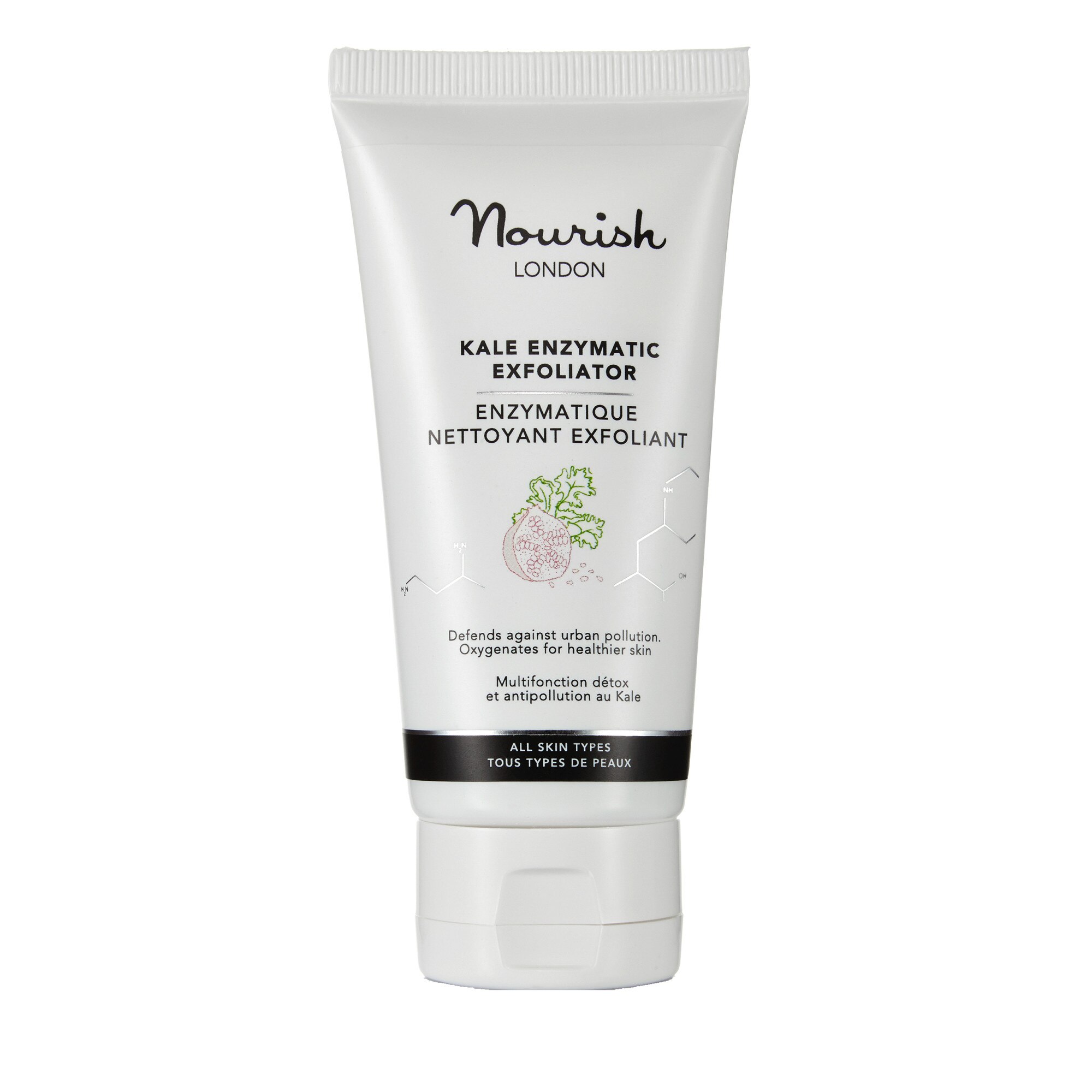 Lotiune de curatare Nourish, kale, enzimatic, exfoliator, 50ml